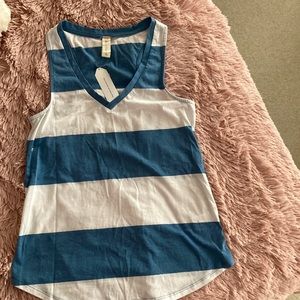 Striped tank top size S NWT